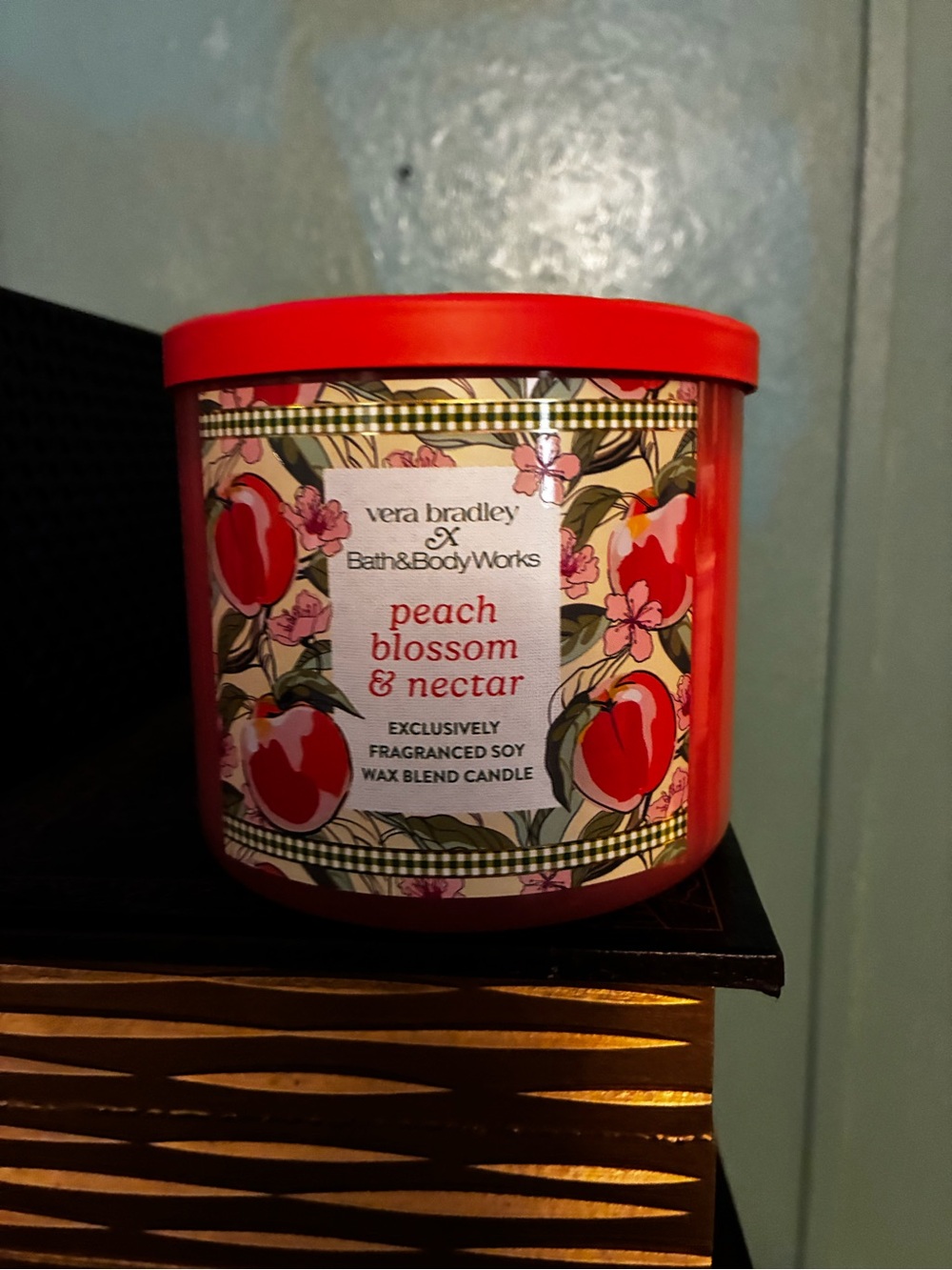 Peach Blossom & Nectar 3- Wick Candle 🍑   🆕